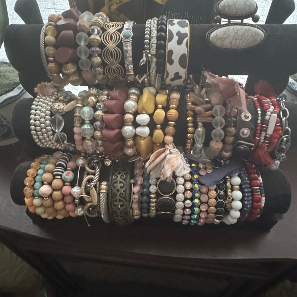 Assorted Colorful Women's Jewelry Bracelets.  These are opened but never worn.